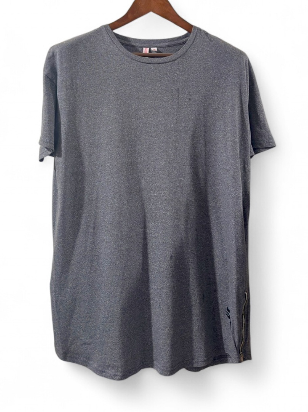 Penshoppe Gray Longer-Style T-shirt Size Men’s XL